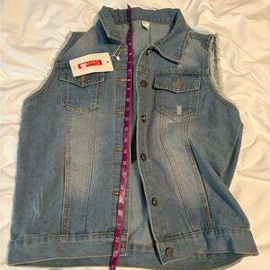 Sleeveless Denim Vest